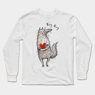 Big Hug - Little Wolf With A Big Heart  #RBSTAYCAY Long Sleeve T-Shirt